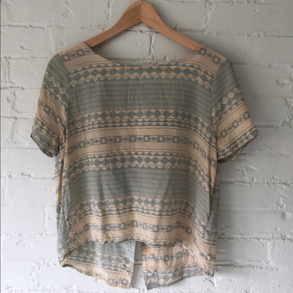 Moving Sale! High-Low Open Back Silk Top by Laila & Savannah